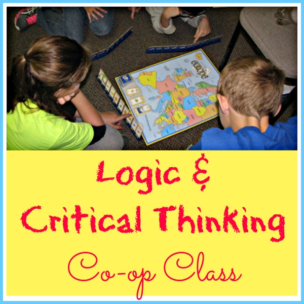 Kids play a game on the floor. For a blog post about logic and critical thinking.
