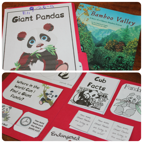 Panda Lapbook from Homeschool Share