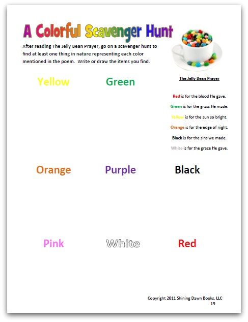 A free nature study printable to reinforce the Gospel message of Easter