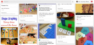 The living math Pinterest board from Our Journey Westward is packed!