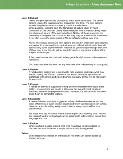 Defense Mechanisms of Plants lesson explanations