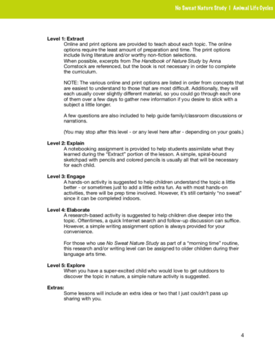 Animal Life Cycles curriculum