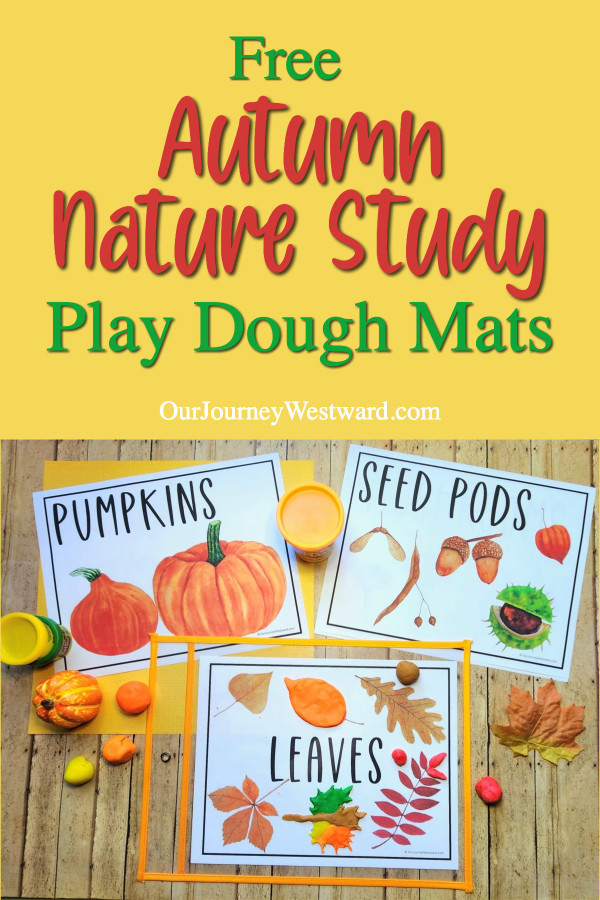 advertisement for nature play dough mats