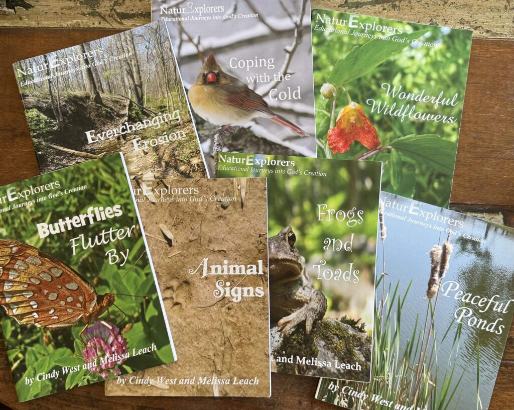 collage of several nature study book covers