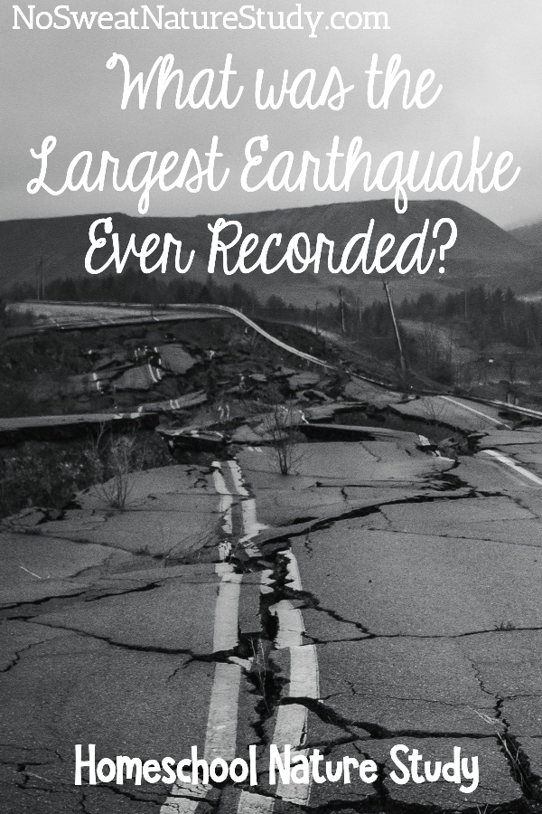 Broken road due to earthquake