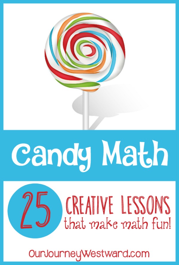 Swirling lolipop on image of Candy Math lesson blog image